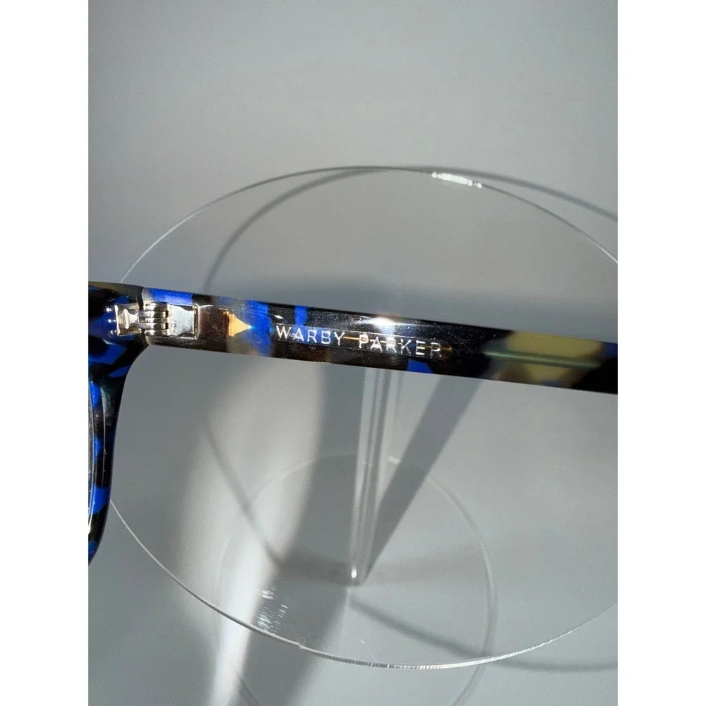 Warby Parker Leland Eyeglass Blue‎ Tortoise  Shell Square Frames Only